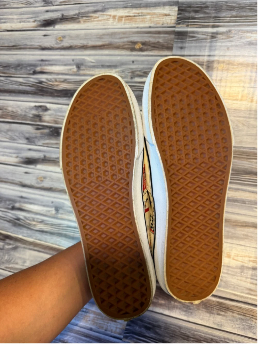 VANS AUTHENTIC PACKING TAPE CREAM WHITE SKATEBOARD SNEAKERS MENS SIZE 10